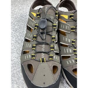 Eddie Bauer Mens Eastport Water Shoes Sandals Grey Bungee Hike 13M Amphibious